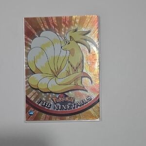 Pokemon 1999 TOPPS ,#38 Ninetales FOIL Card